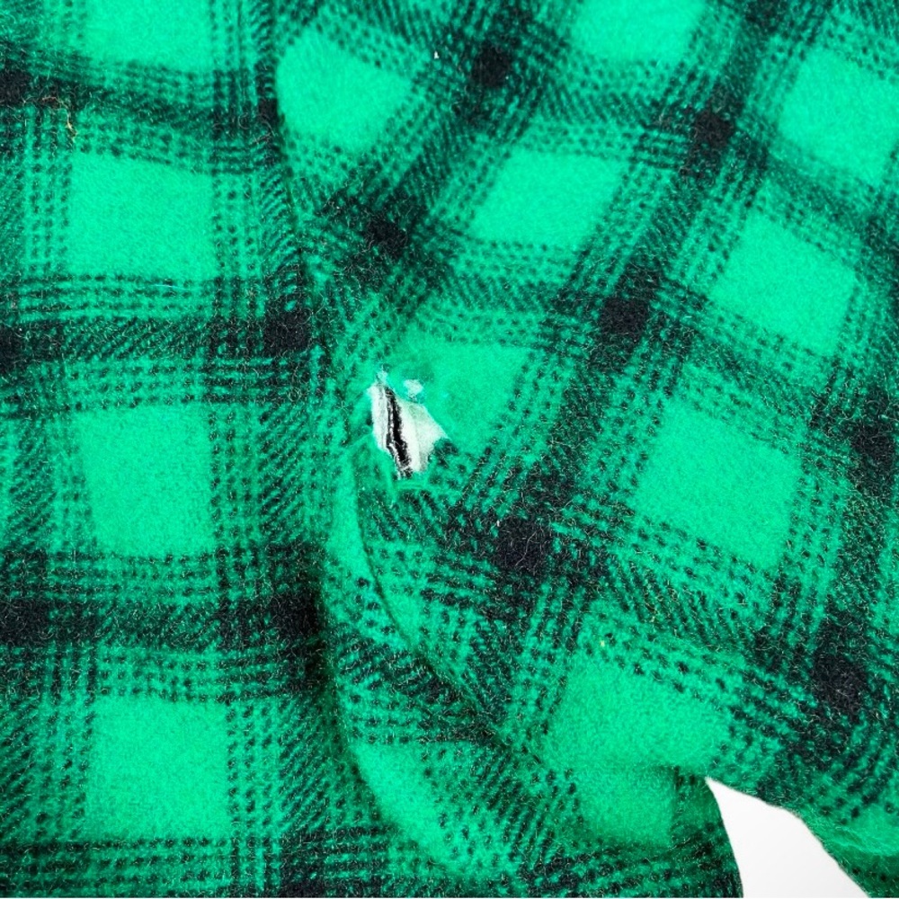 L.L BEAN GREEN AND BLACK WOOL HUNTING COAT XXL - Picture 10 of 10